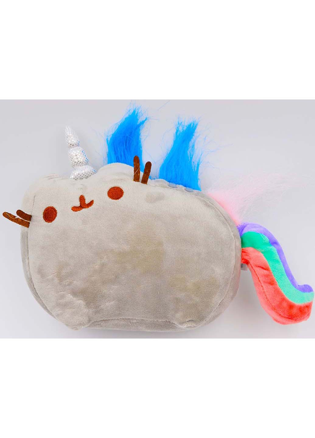 М'яка іграшка кіт-єдиноріг веселка Пушин кет 25х18 см S&T (256543895)