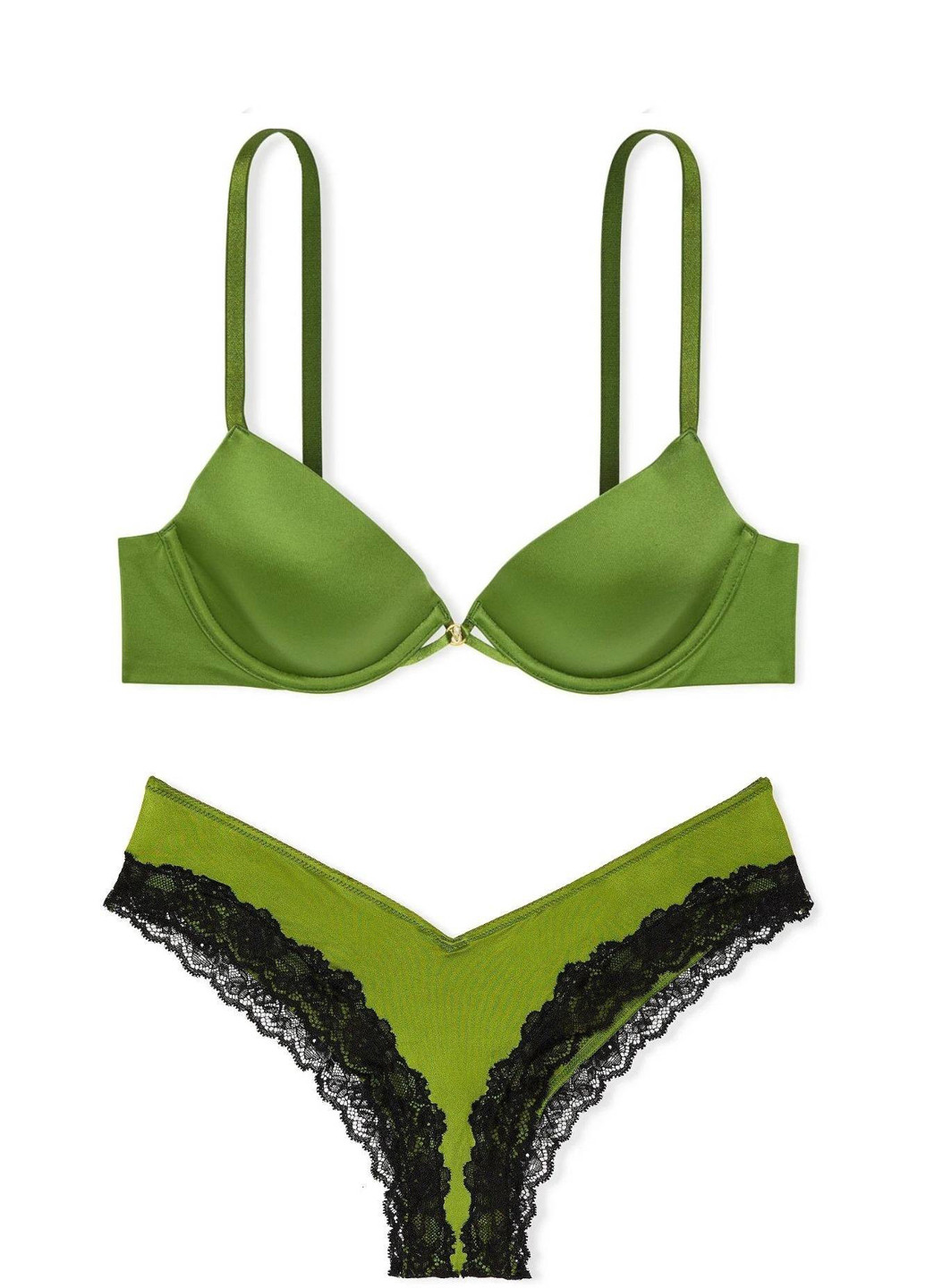Зелений демісезонний комплект (бюстгальтер, трусики) Victoria's Secret