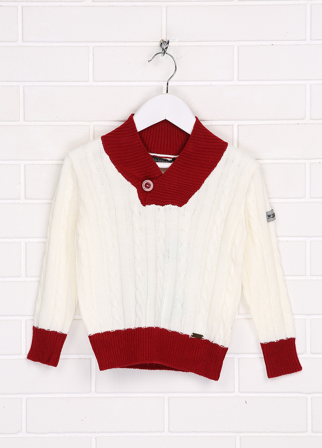 Білий зимовий пуловер пуловер Zu-Yspanici