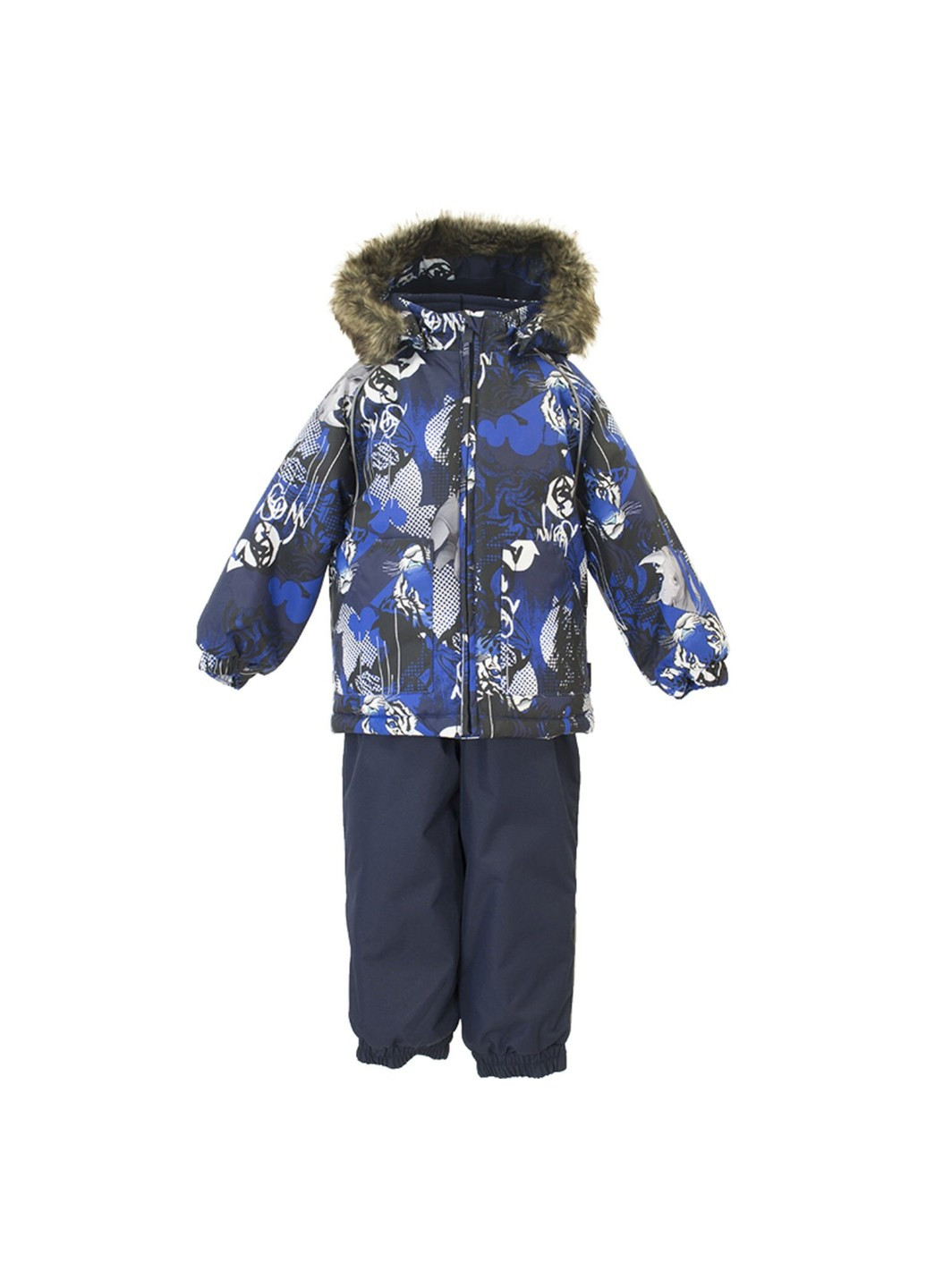 Синий зимний комплект зимний (куртка + полукомбинезон) avery Huppa