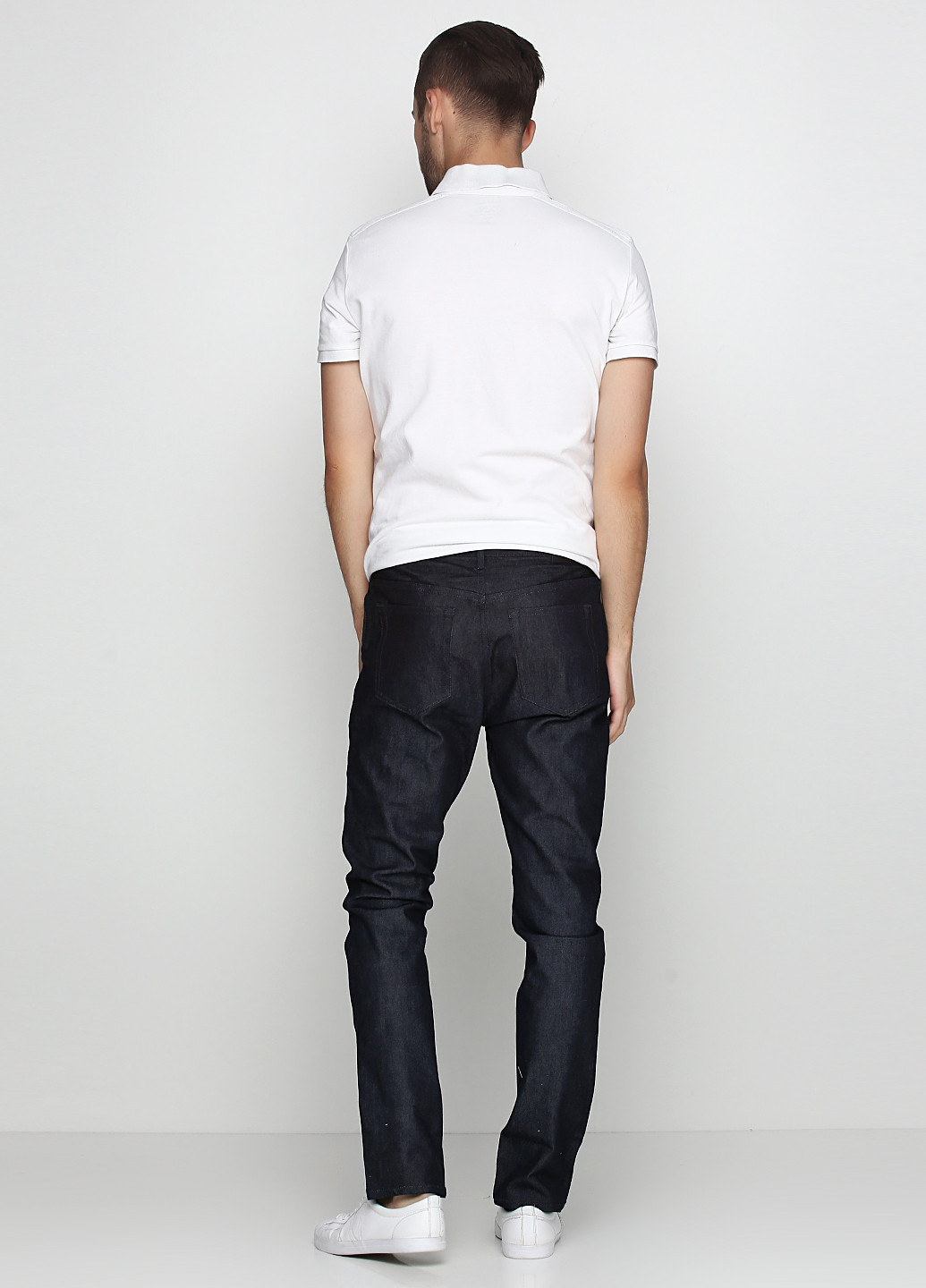 Темно-синие демисезонные классические джинсы H&M