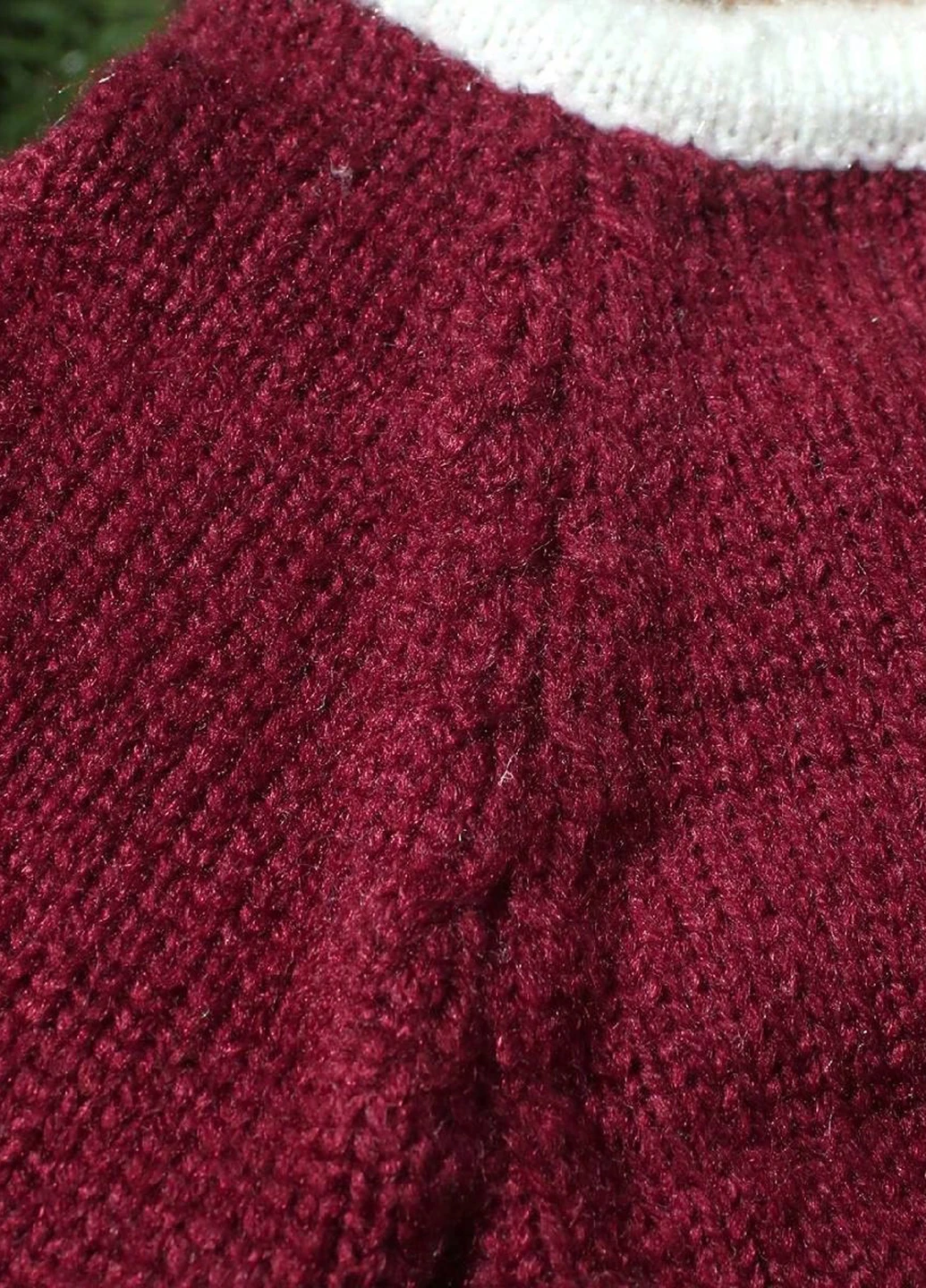 Бордовий демісезонний комплект (шапка, комбінезон) SHEIN