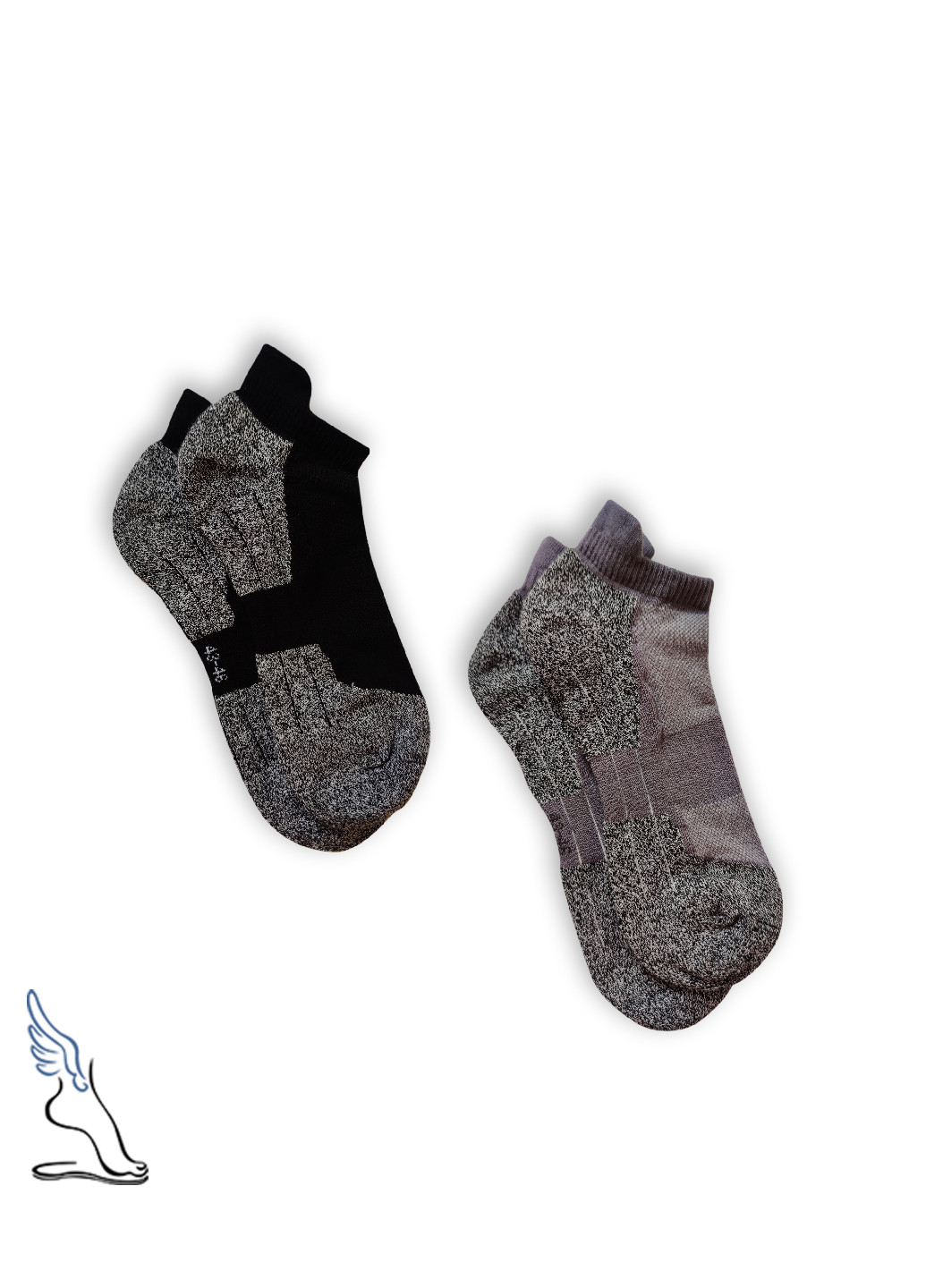 Комбіновані набір коротких термоносків унісекс, р. 35-38, середньої щільності, 2 пари геометричні (254916552)