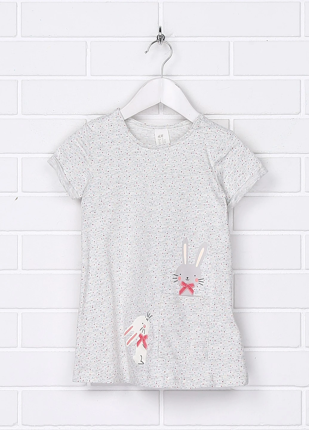Серое платье H&M (183621462)