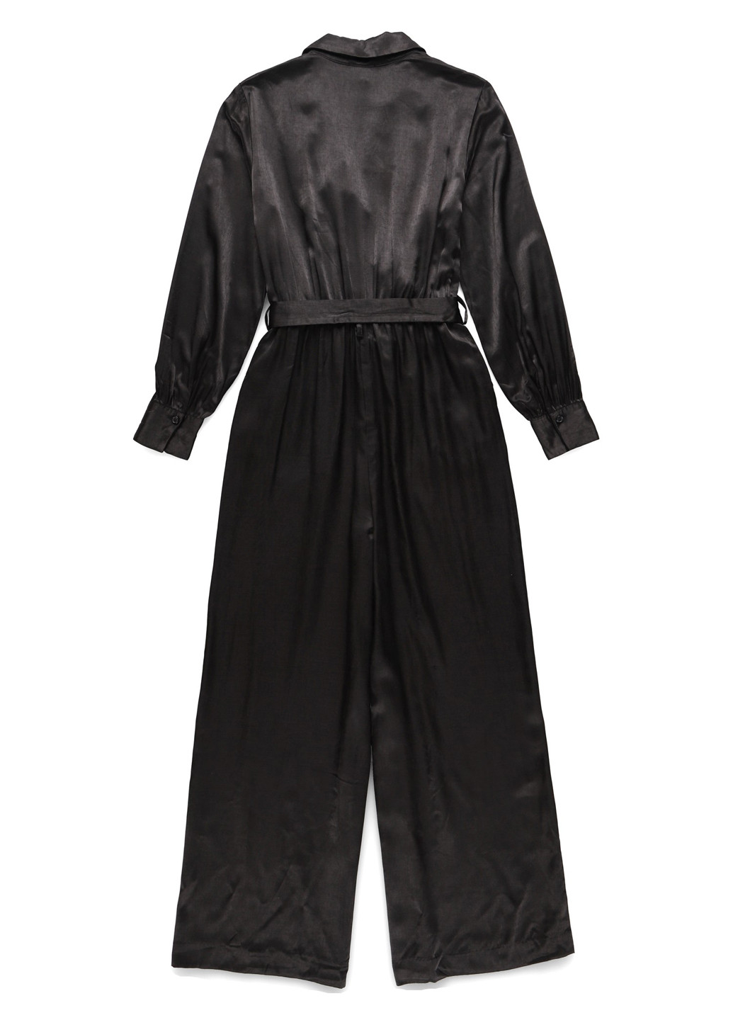 Комбинезон C&A комбинезон-брюки однотонный чёрный вечерний, кэжуал полиэстер