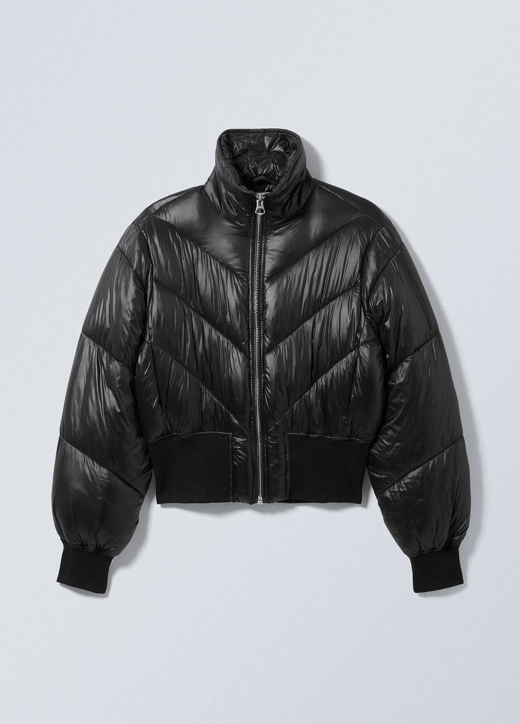 Чорна демісезонна куртка Weekday