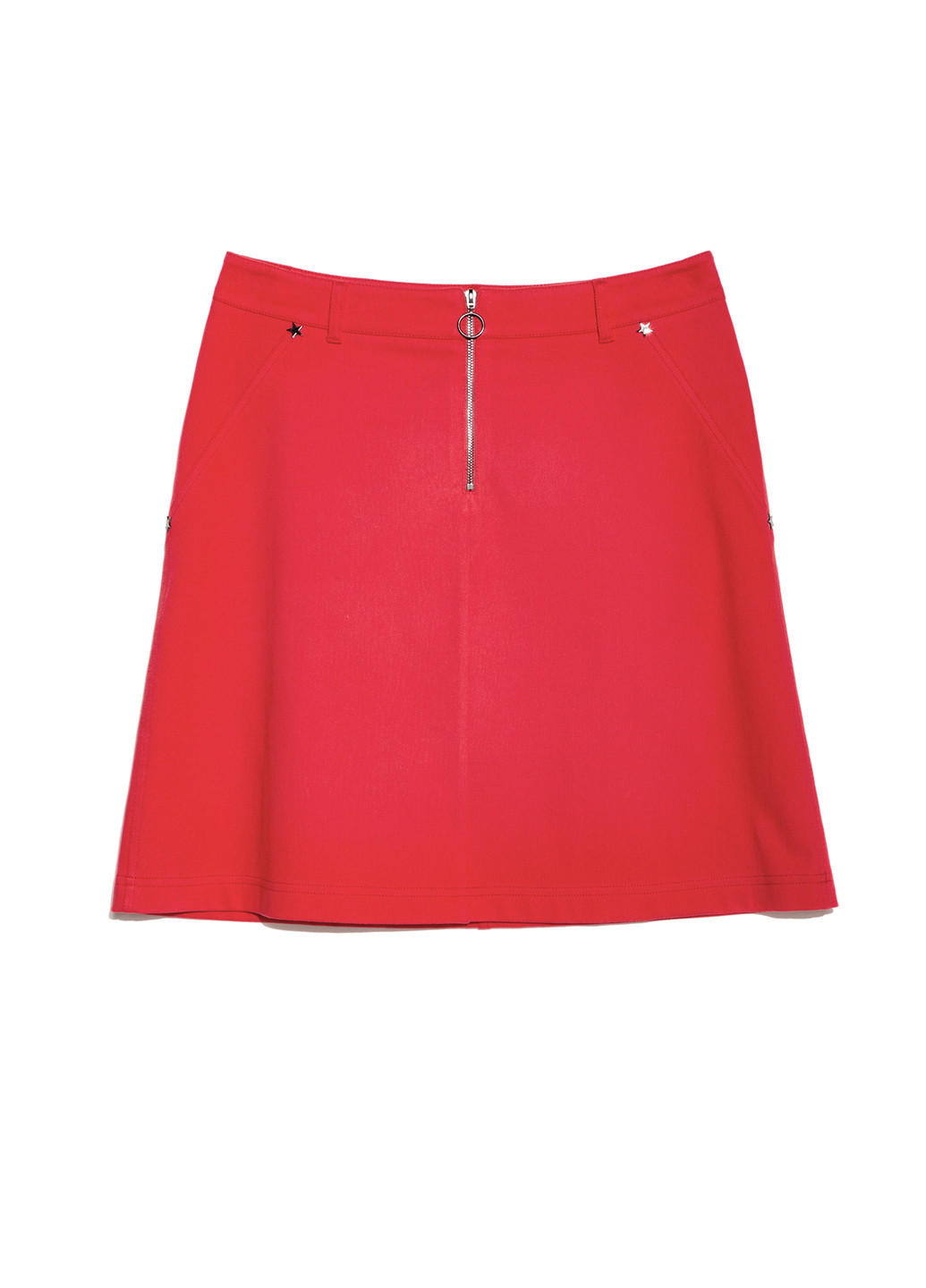 Красная кэжуал однотонная юбка Conte мини