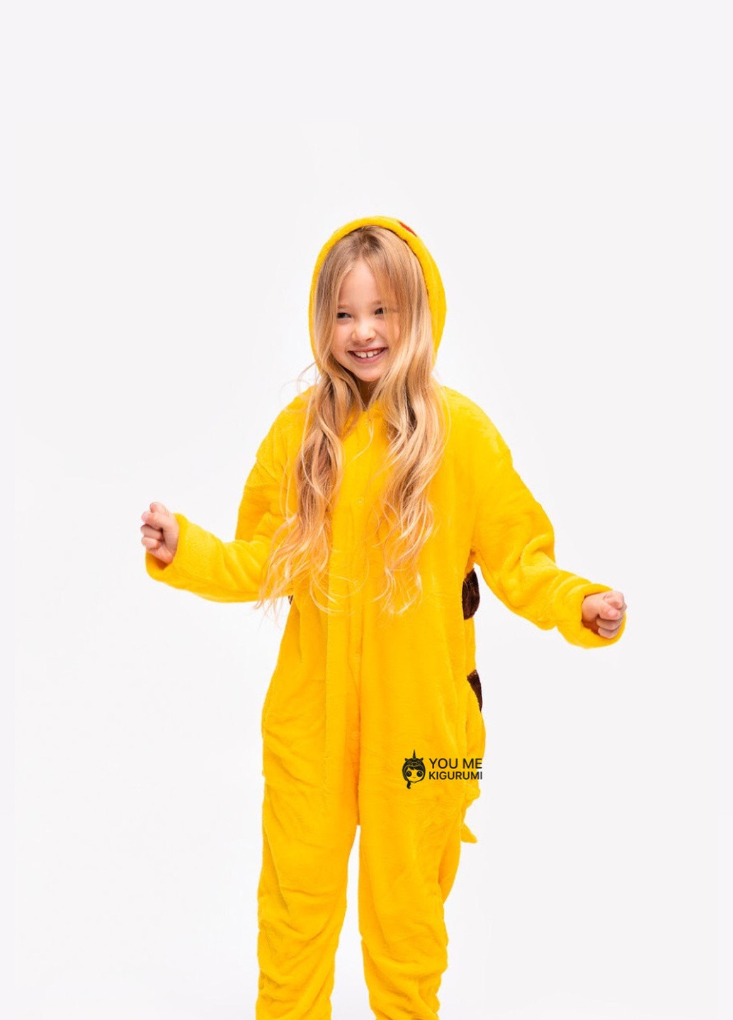 Пижама кигуруми Пикачу для детей 110-140 см Funny Mood оверсайз (246248505)