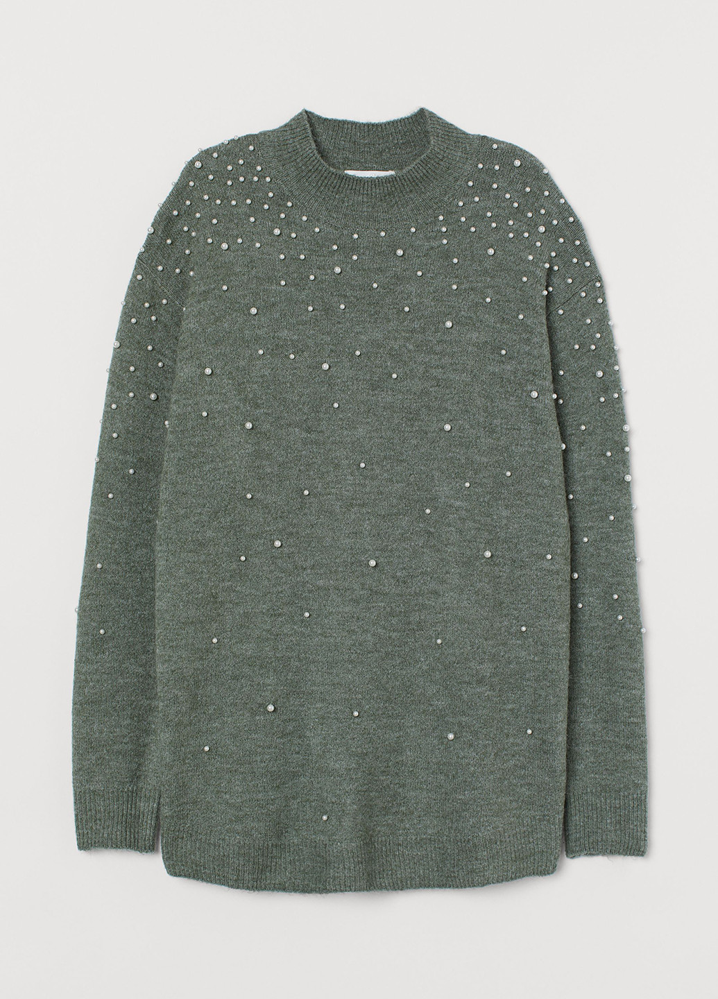 Оливковый (хаки) демисезонный свитер для беременных H&M