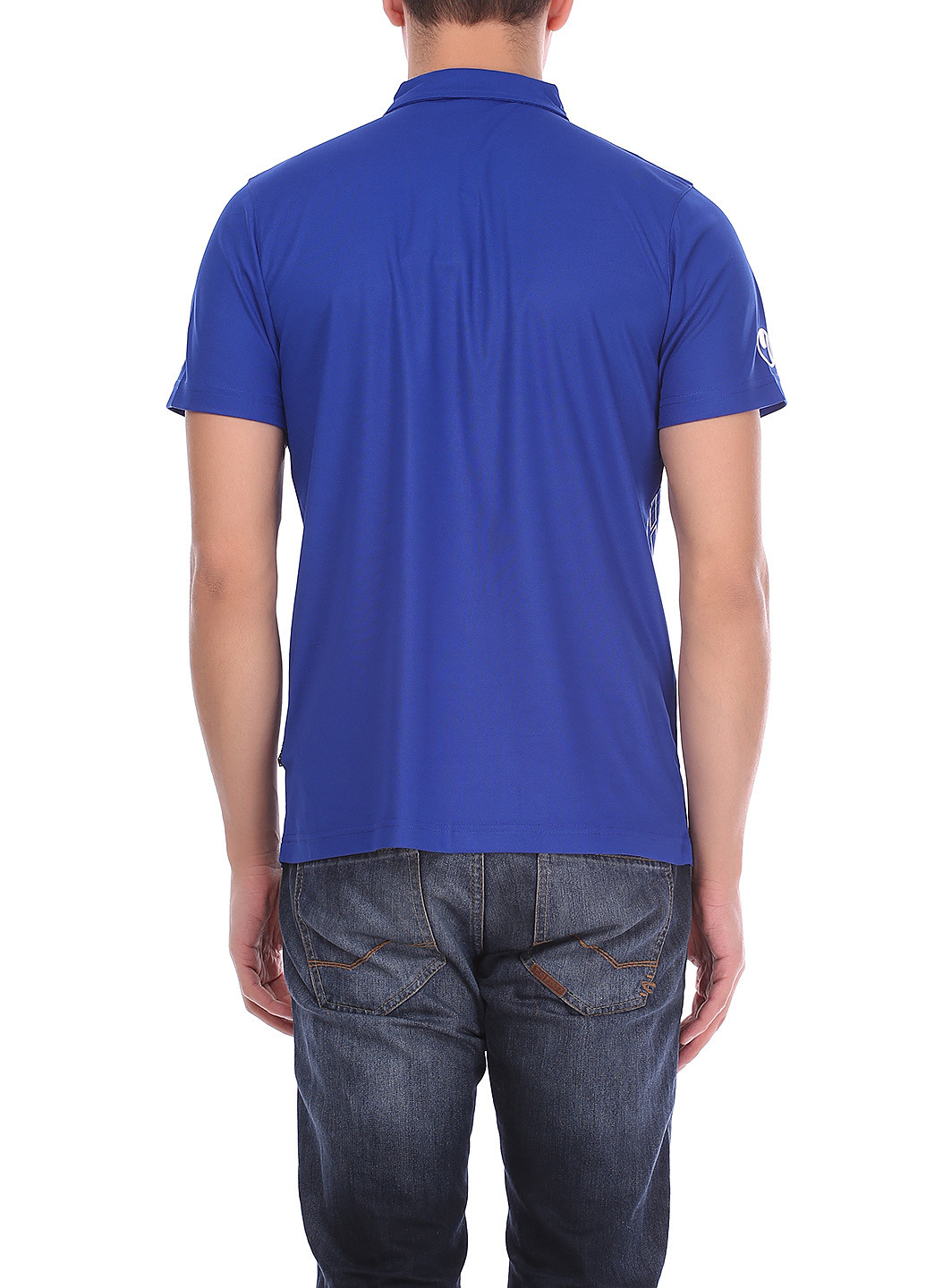 Синяя футболка-поло для мужчин Uhlsport однотонная