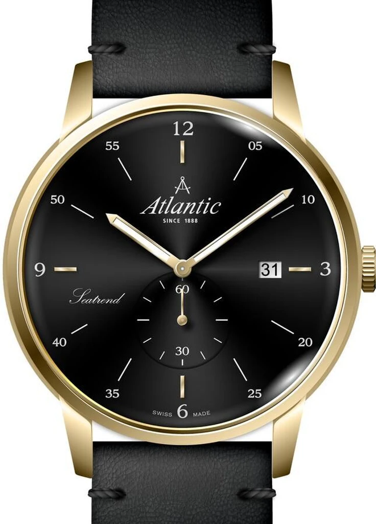 Часы 65353.45.65 кварцевые классические Atlantic (229058533)