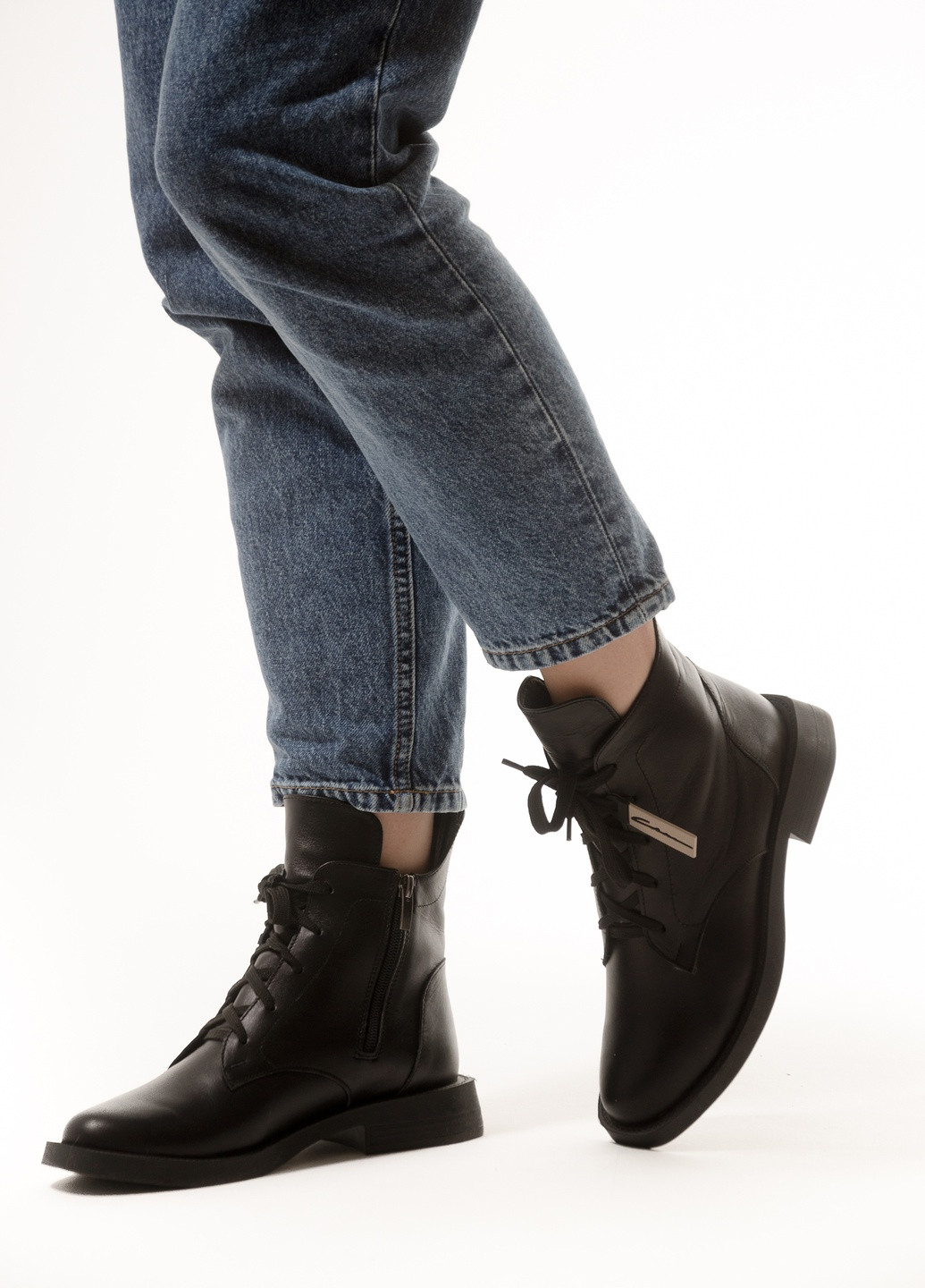 Комфортні жіночі повсякденні черевики з натуральної шкіри INNOE ботинки (255256218)