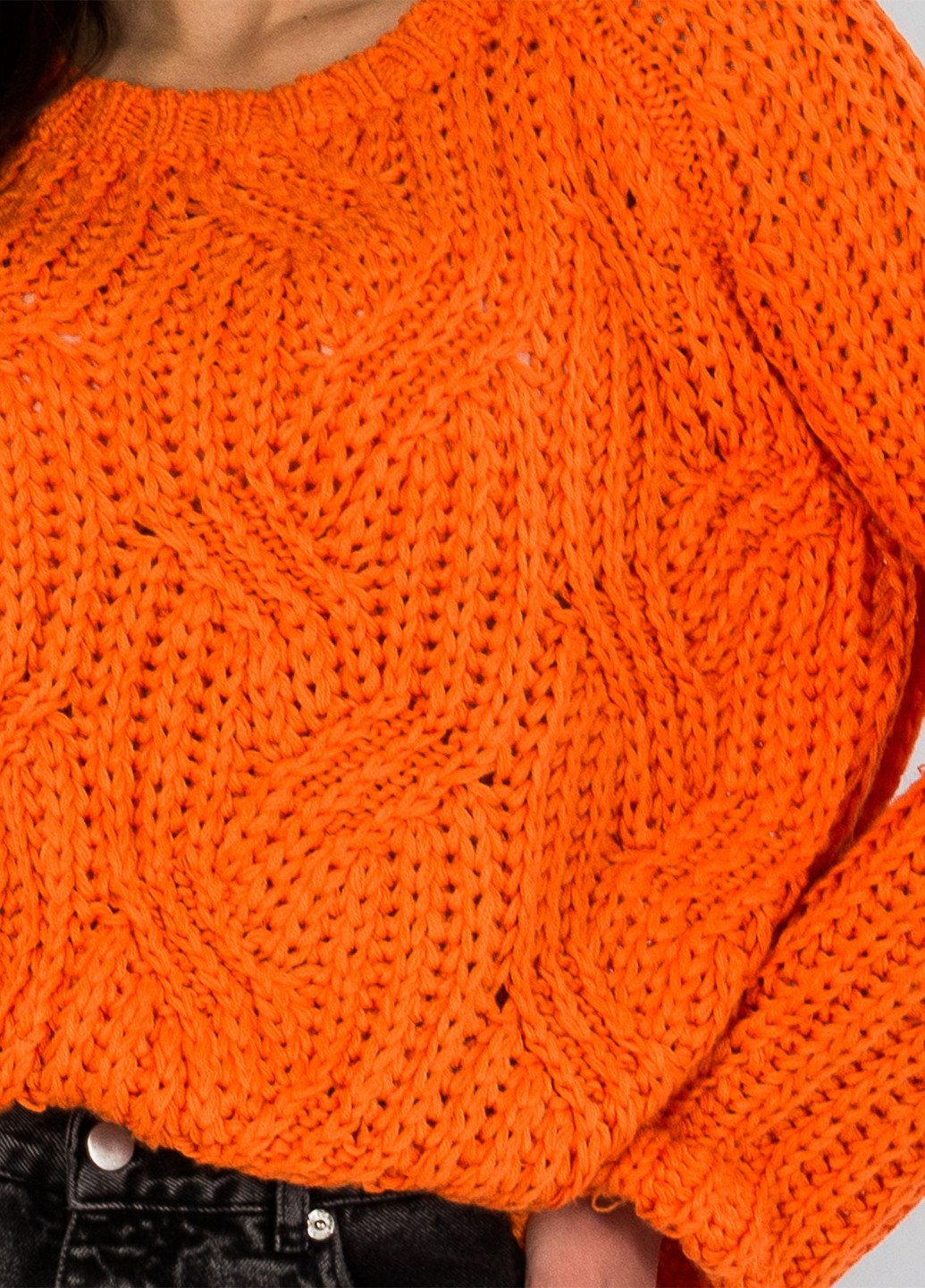 Оранжевый демисезонный свитер Bebe Plus