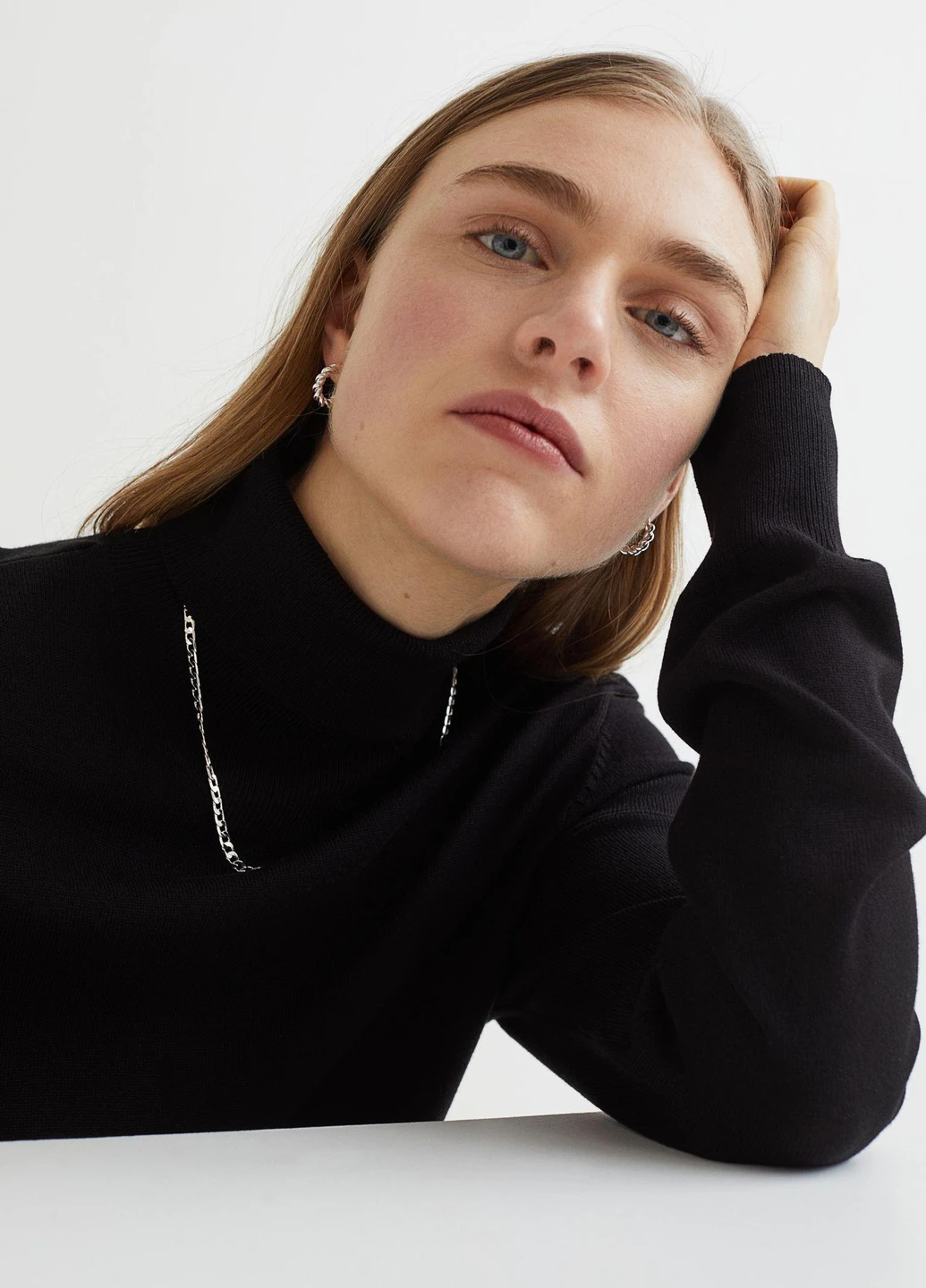 Гольф,чорний, H&M Basic (256700610)