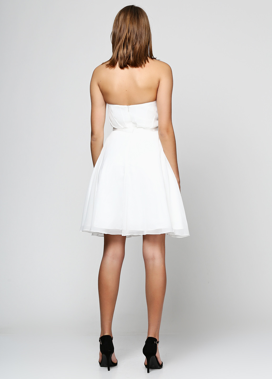 Білий коктейльна плаття, сукня Laona