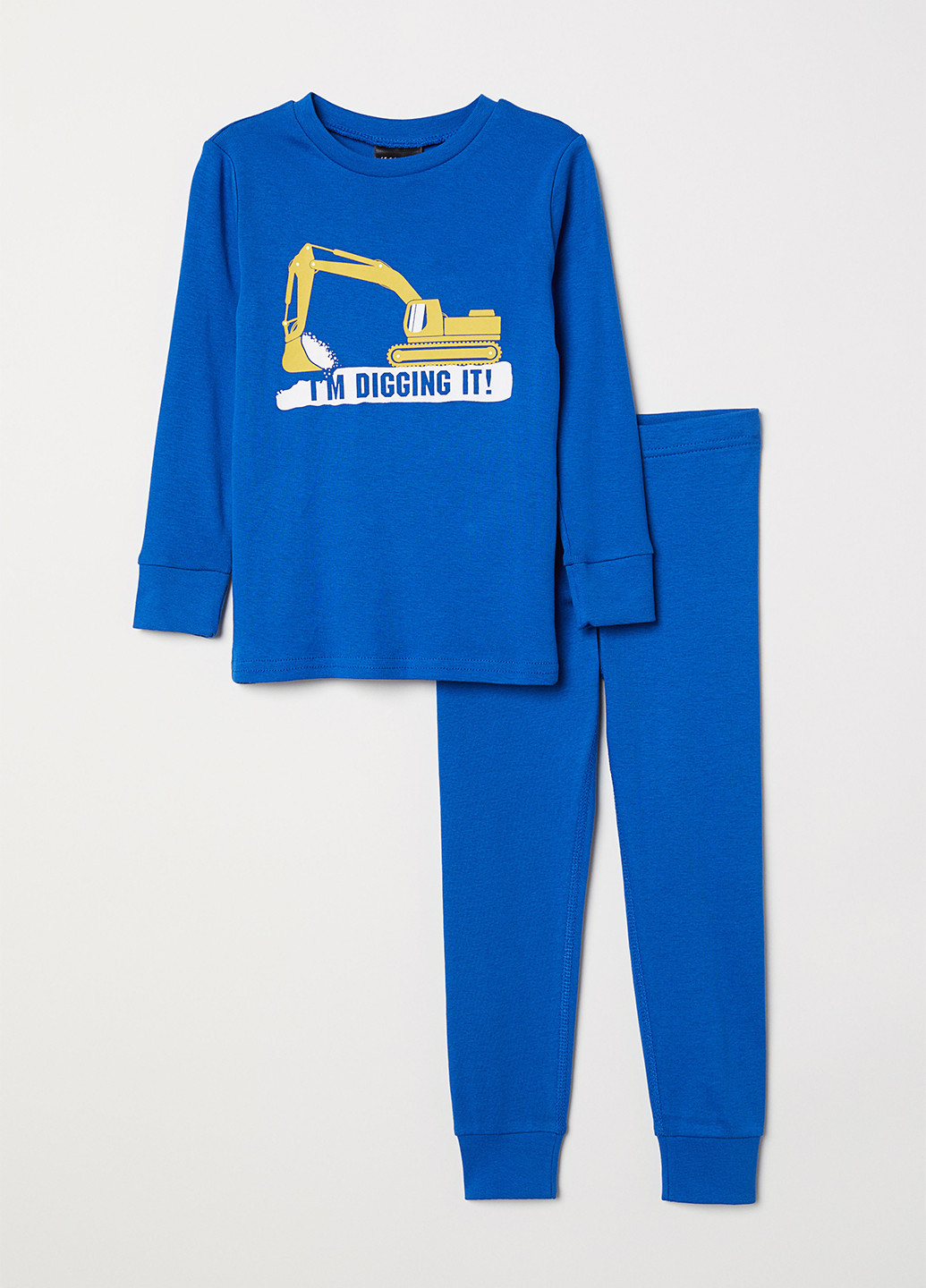 Світло-синя всесезон піжама (лонгслів, брюки) H&M