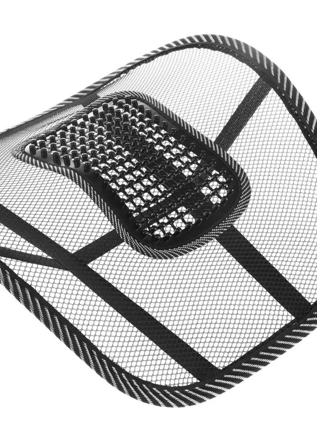 Ортопедична спинка з масажером на крісло та авто сидіння + навушники у подарунок No Brand (251471839)