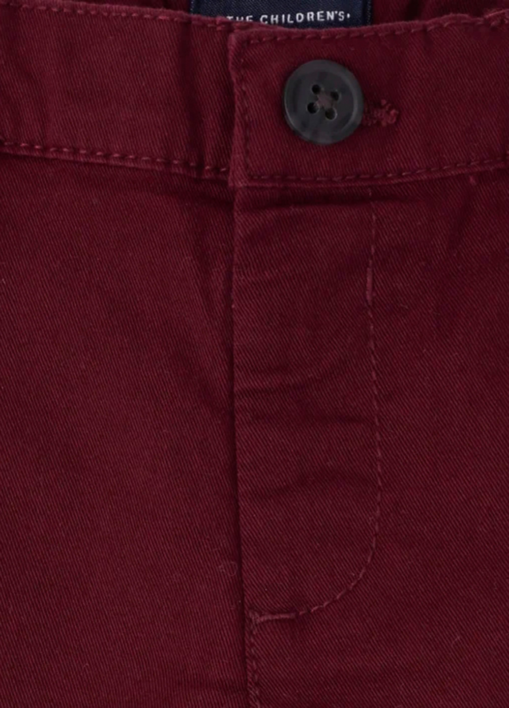 Бордовые кэжуал демисезонные брюки зауженные The Children's Place