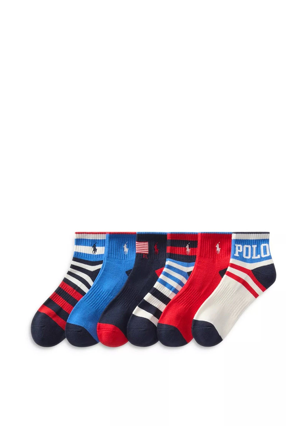 Комбіновані шкарпетки (6 пар) Ralph Lauren смужки (372983367)