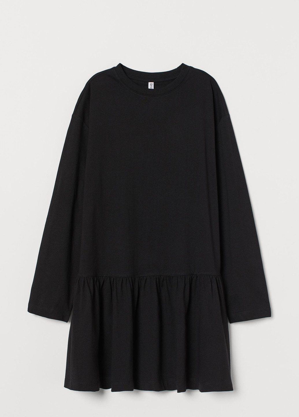 Черное кэжуал платье H&M однотонное