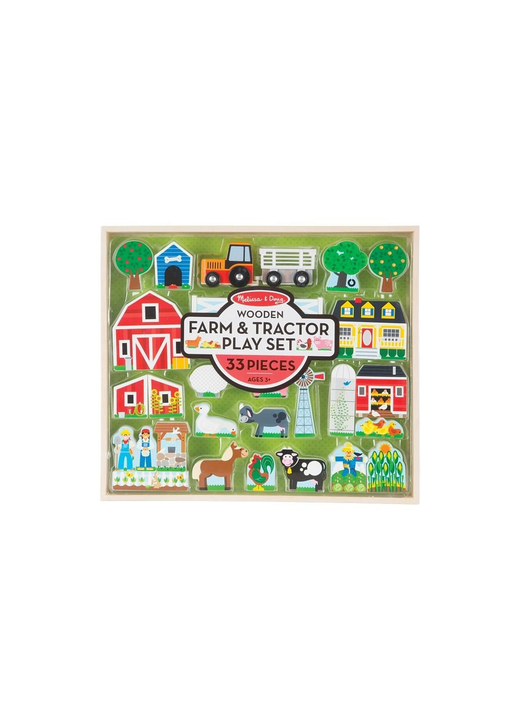 Игровой набор деревянный "Ферма и трактор" (MD14800) Melissa&Doug (254080739)