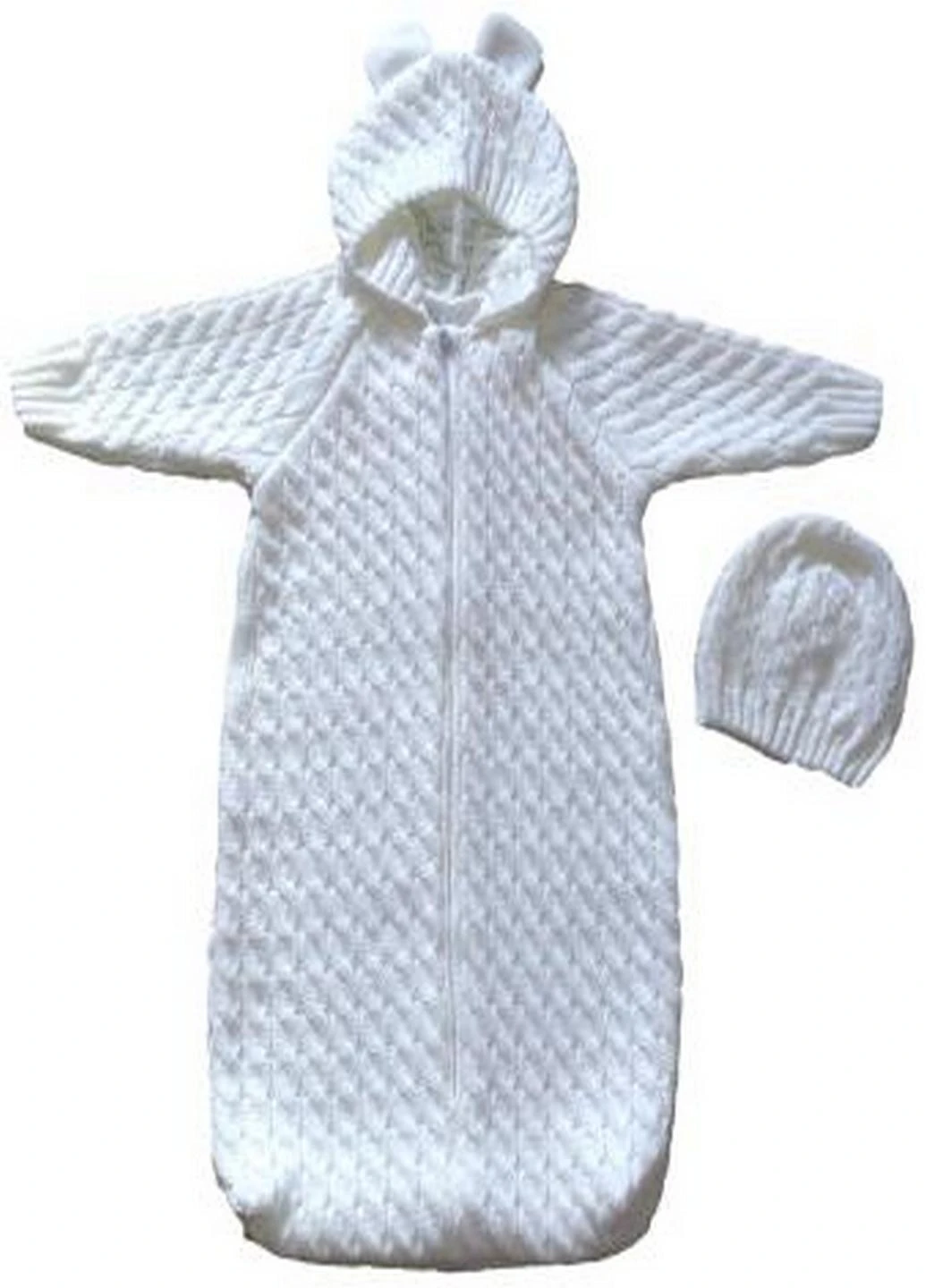 Теплый вязаный комплект (спальник, шапочка) Mari-Knit (253723819)