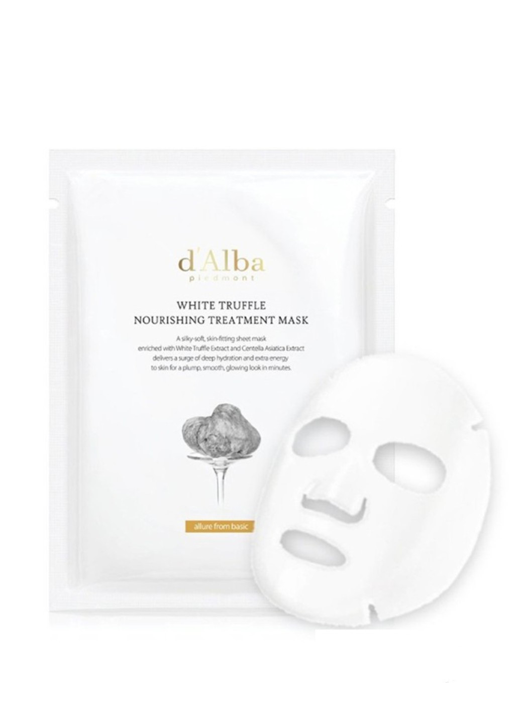 Маска WHITE TRUFFLE NOURISHING TREATMENT MASK поживна листова маска з білим трюфелем D'ALBA (252635355)