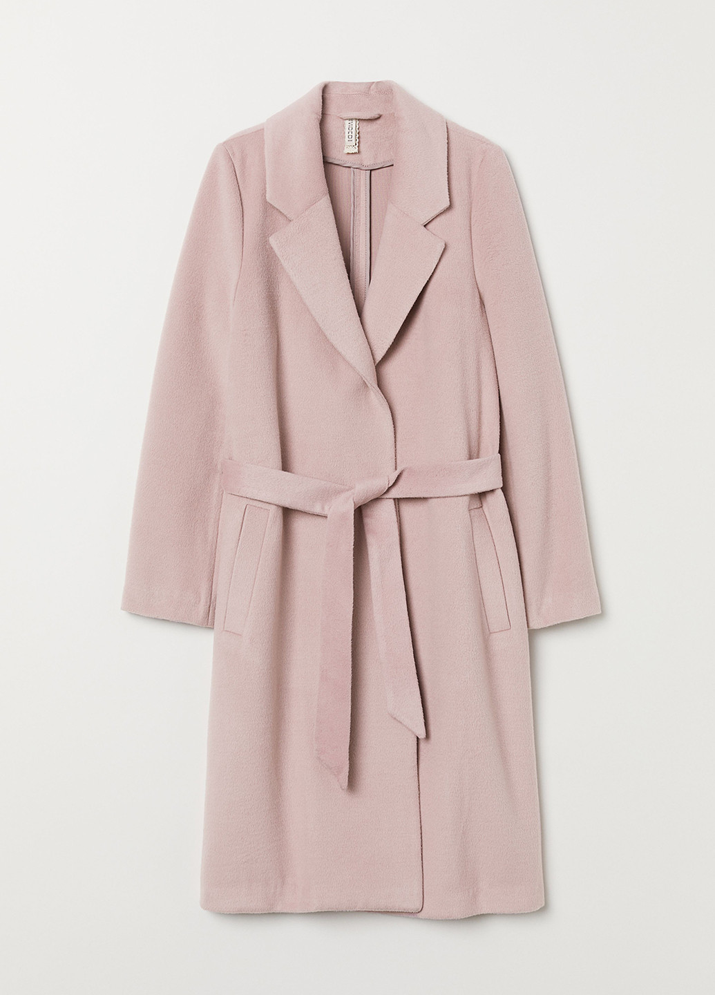Светло-розовое демисезонное Пальто однобортное H&M