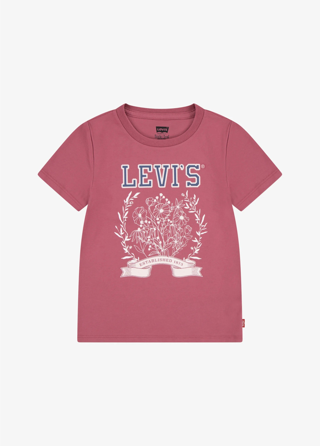 Розовая летняя футболка Levi's