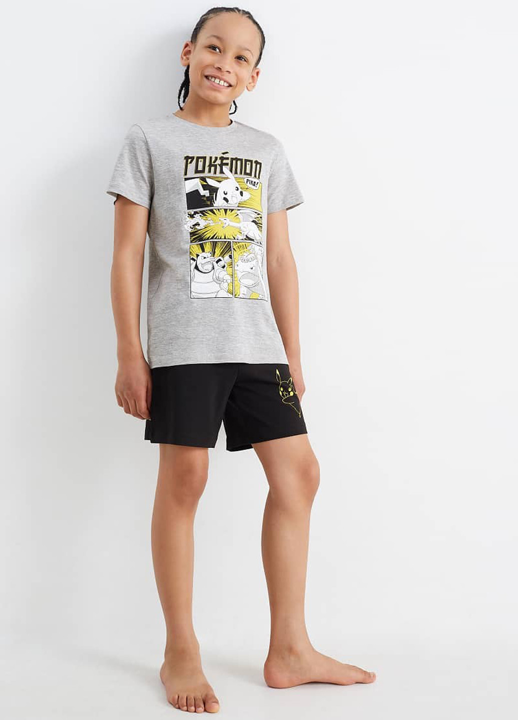 Комбінована всесезон піжама (футболка, шорти) футболка + шорти C&A