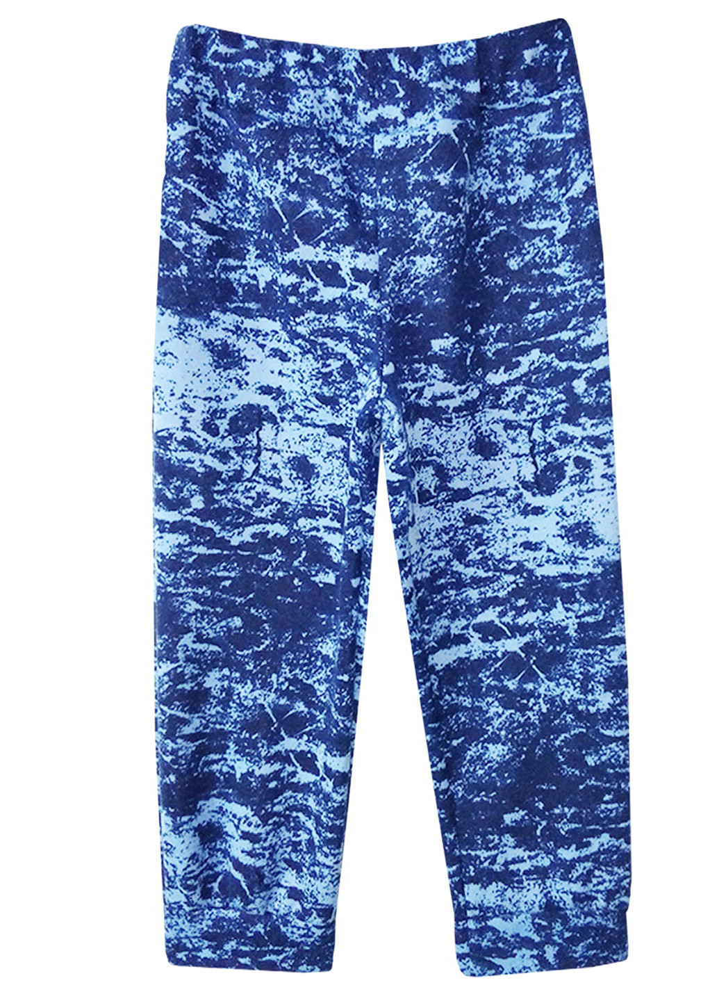 Синие кэжуал демисезонные со средней талией брюки Клим
