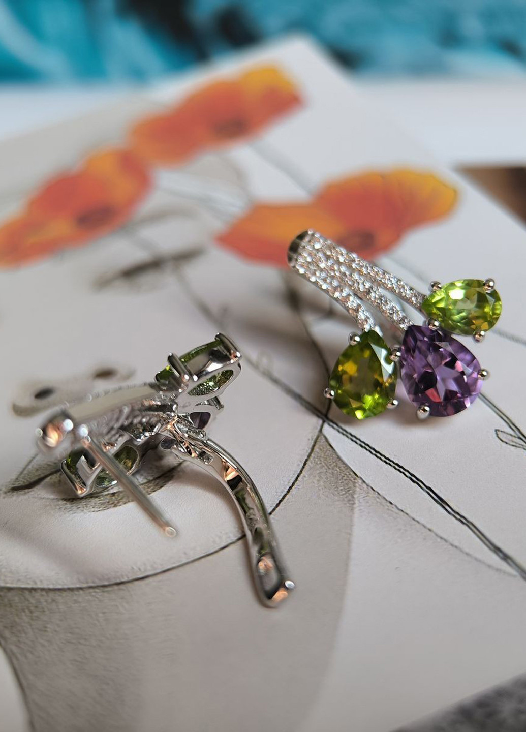 Сережки Silver Flame (329999738)