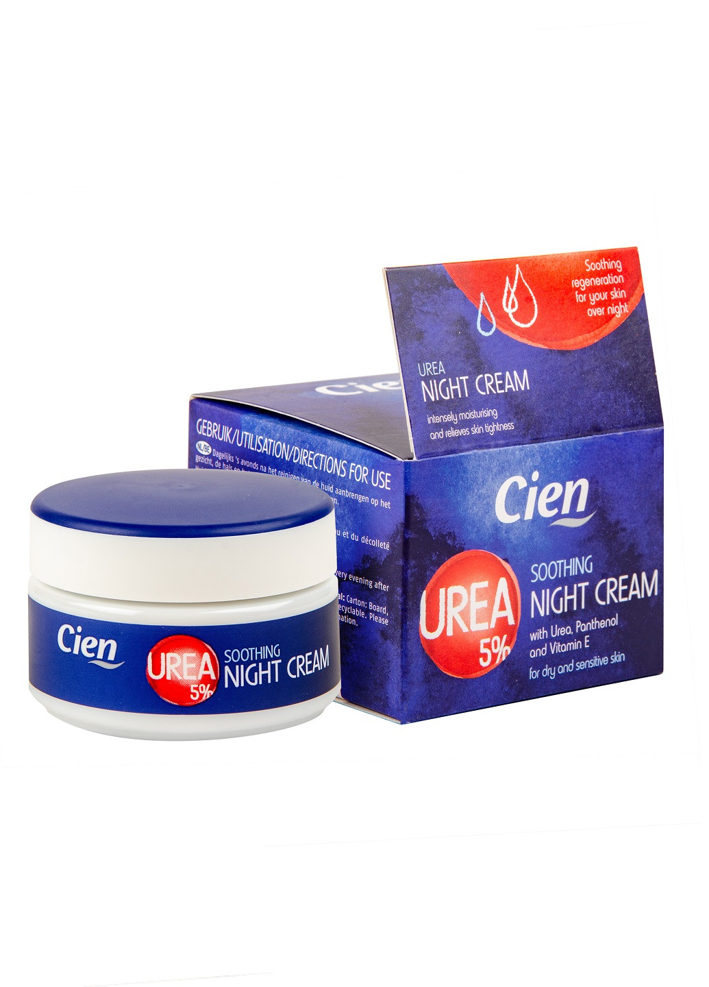 Ночной крем для лица Urea 5% 50 мл Cien (253946843)