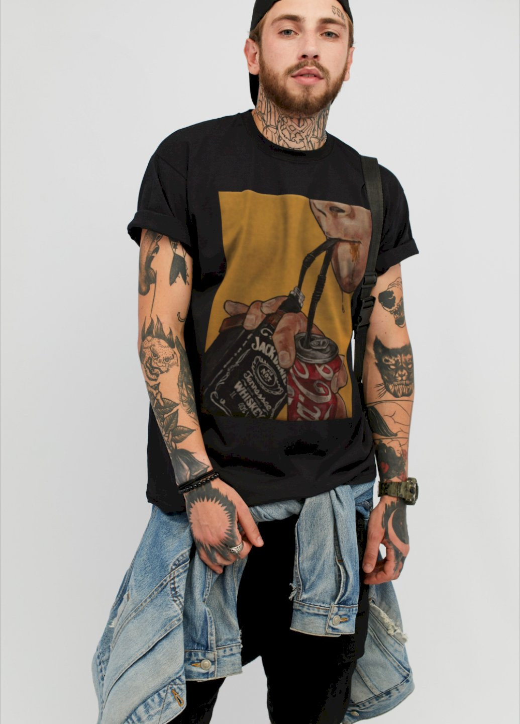 Черная футболка мужская YAPPI