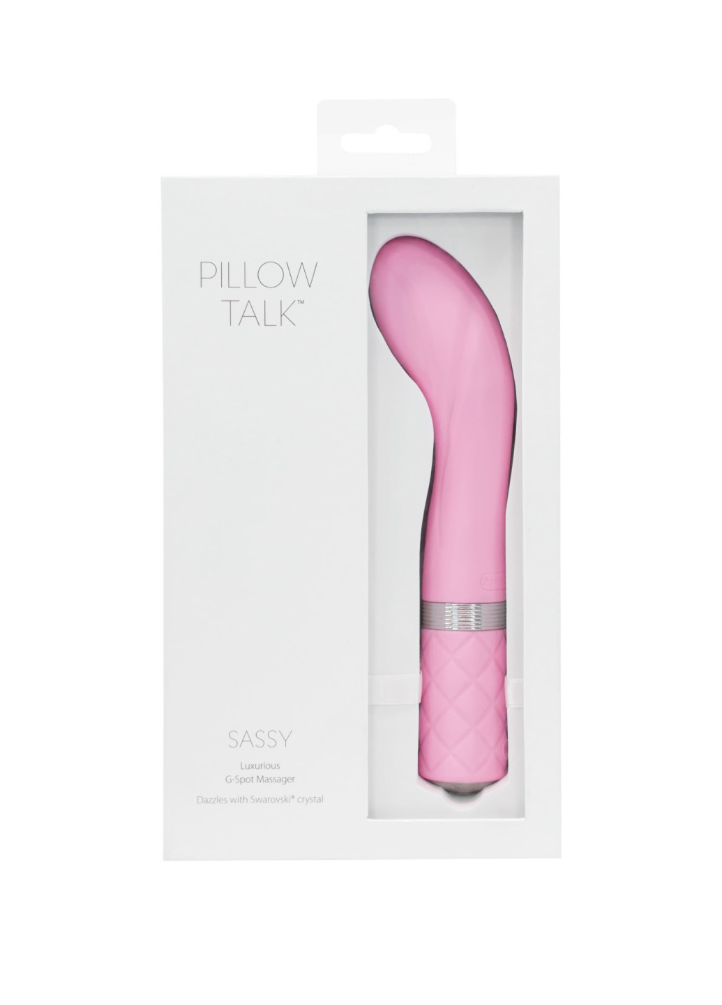 Роскошный вибратор - Sassy Pink с кристаллом Сваровски для точки G, подарочная упаковка Pillow Talk (252466461)