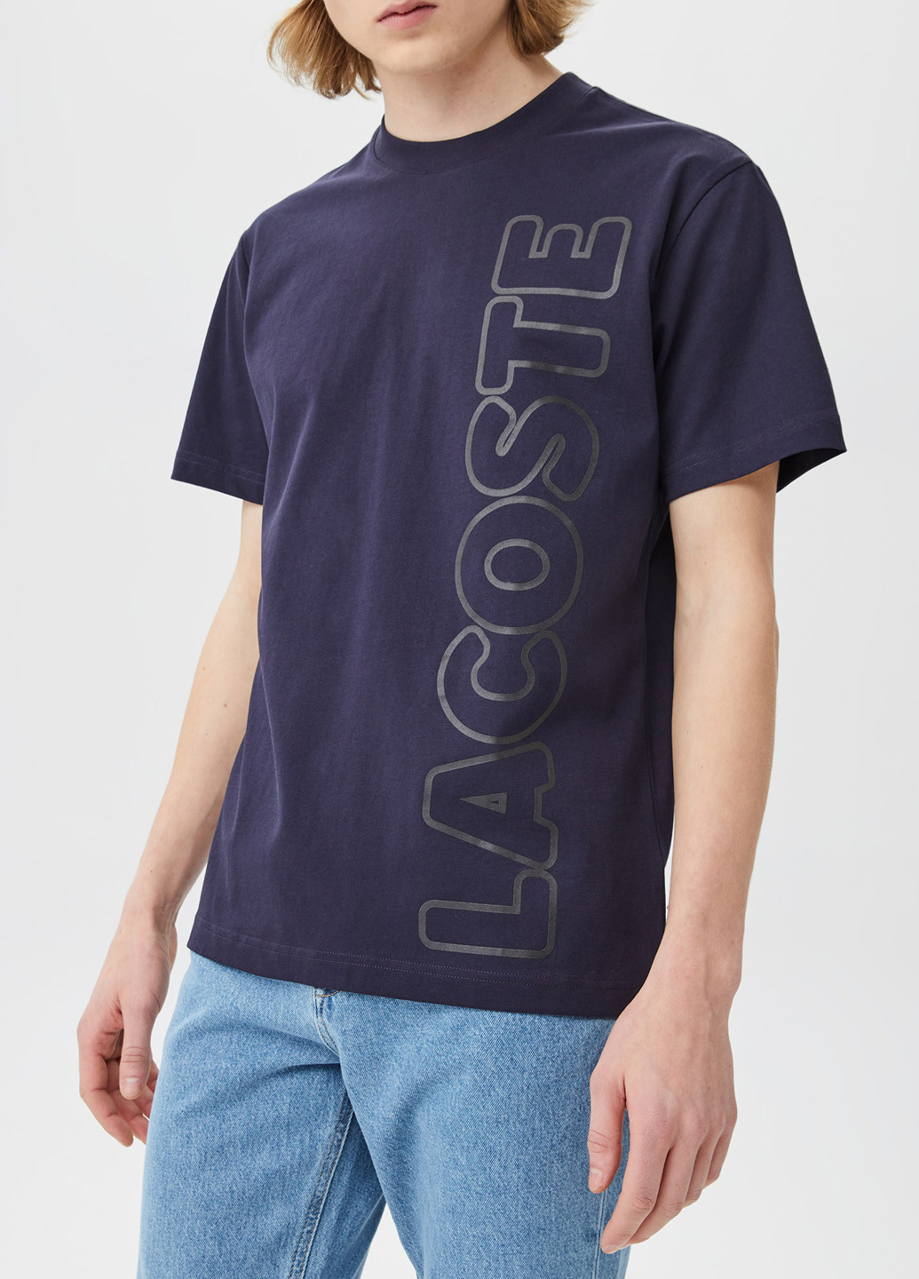 Темно-синя футболка Lacoste