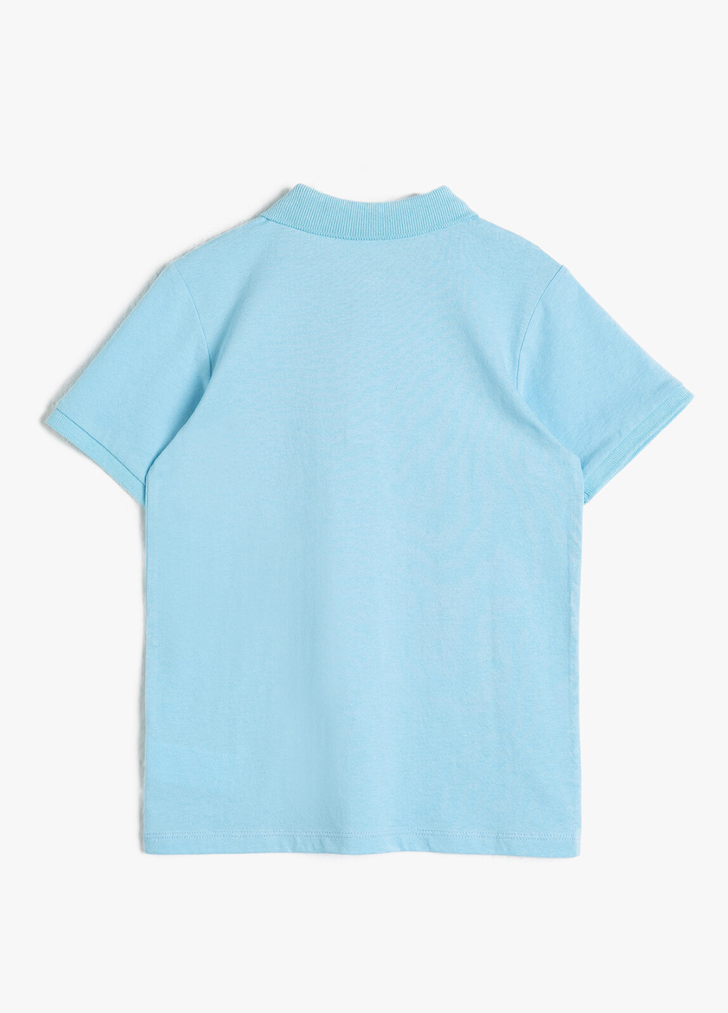 Голубой детская футболка-поло для мальчика KOTON однотонная