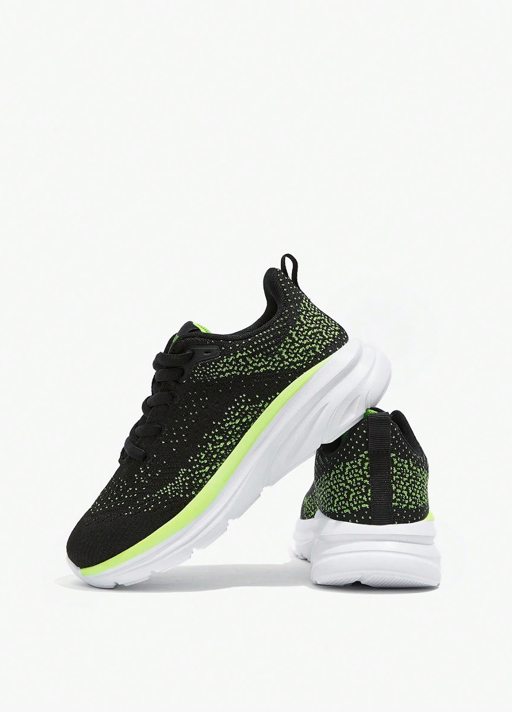 Черно-белые демисезонные кроссовки SHEIN