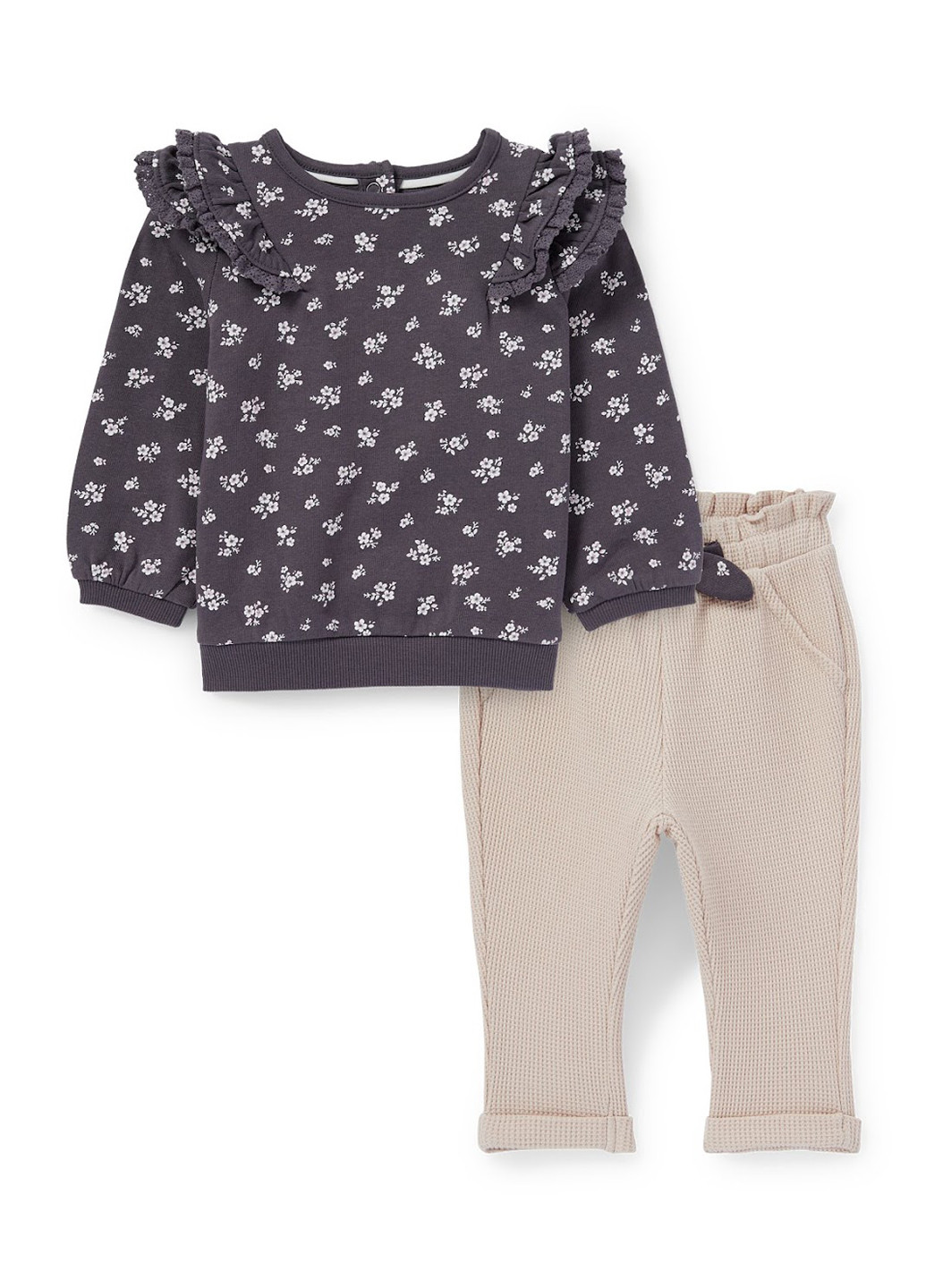 Комбинированный демисезонный комплект (свитшот, брюки) C&A