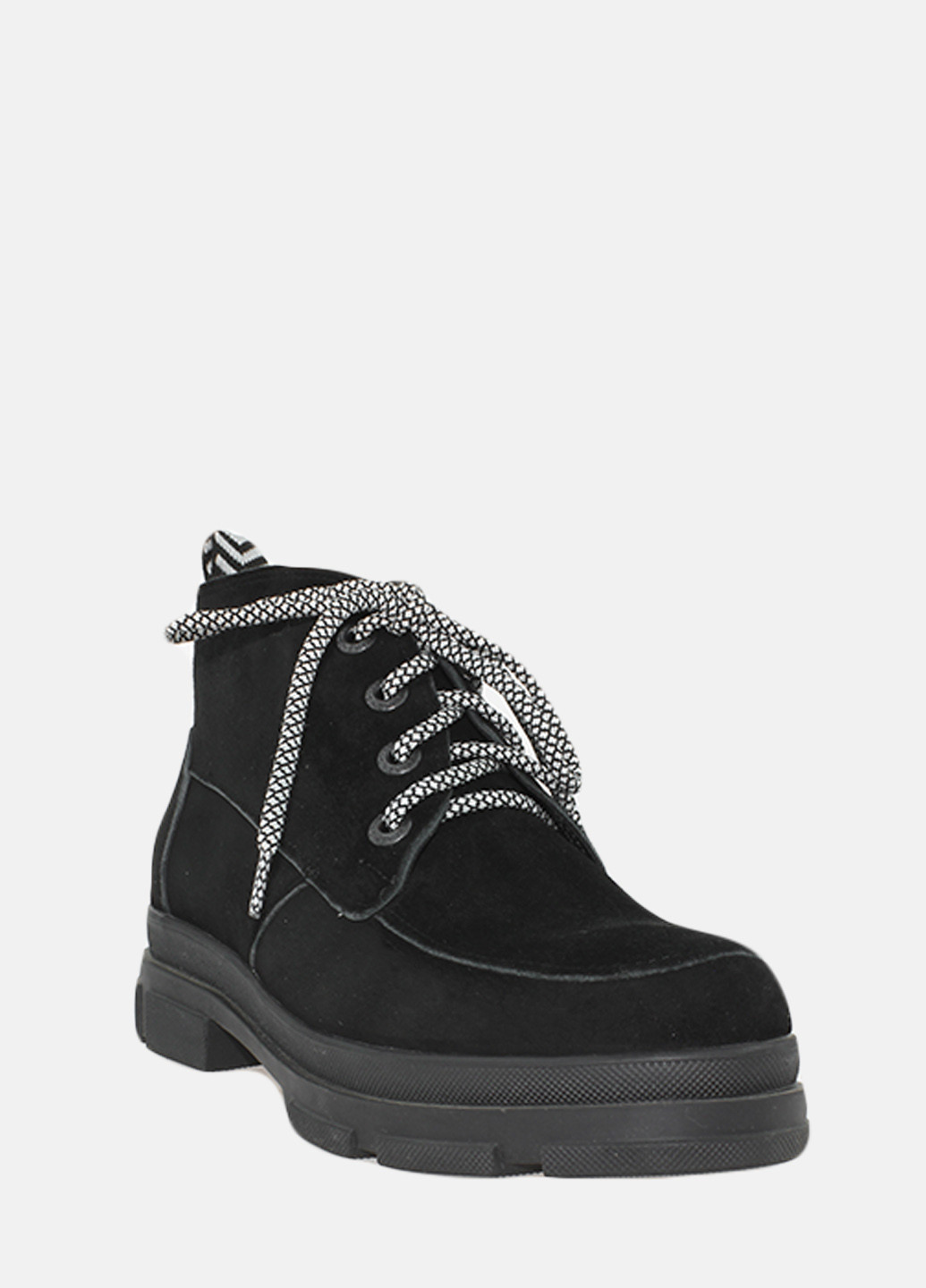 Осенние ботинки re1409-032-11 черный El passo из натуральной замши