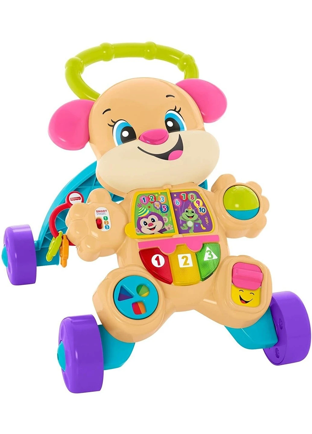 Ходунки - штовхач Laugh & Learn, Puppy Walker Розумне цуценя зі звуковими ефектами (FHY95) Fisher-Price (255665673)