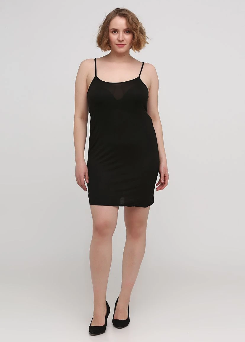 Черное кэжуал платье Boohoo однотонное