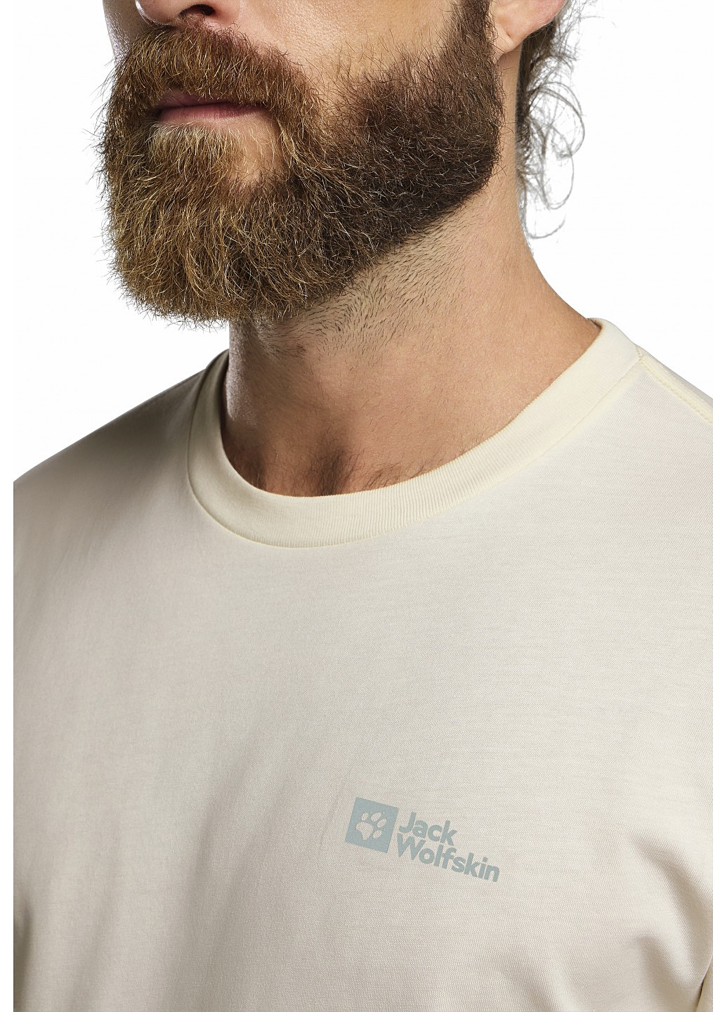 Бежева футболка Jack Wolfskin ESSENTIAL T M