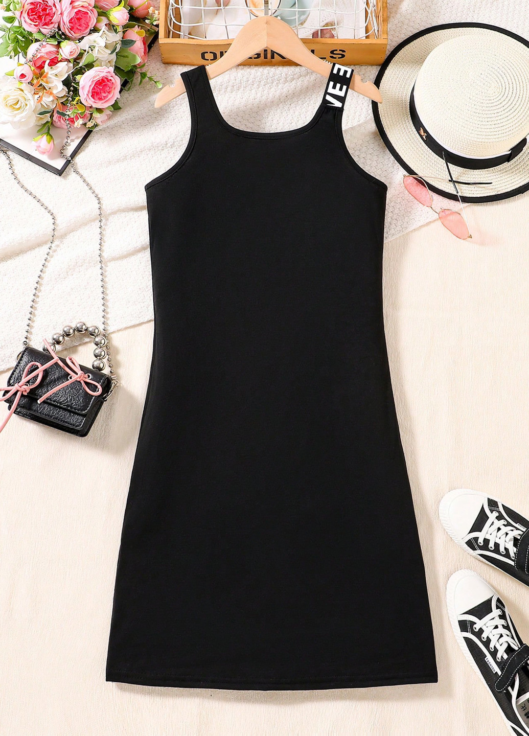 Чорна сукня SHEIN (365497019)