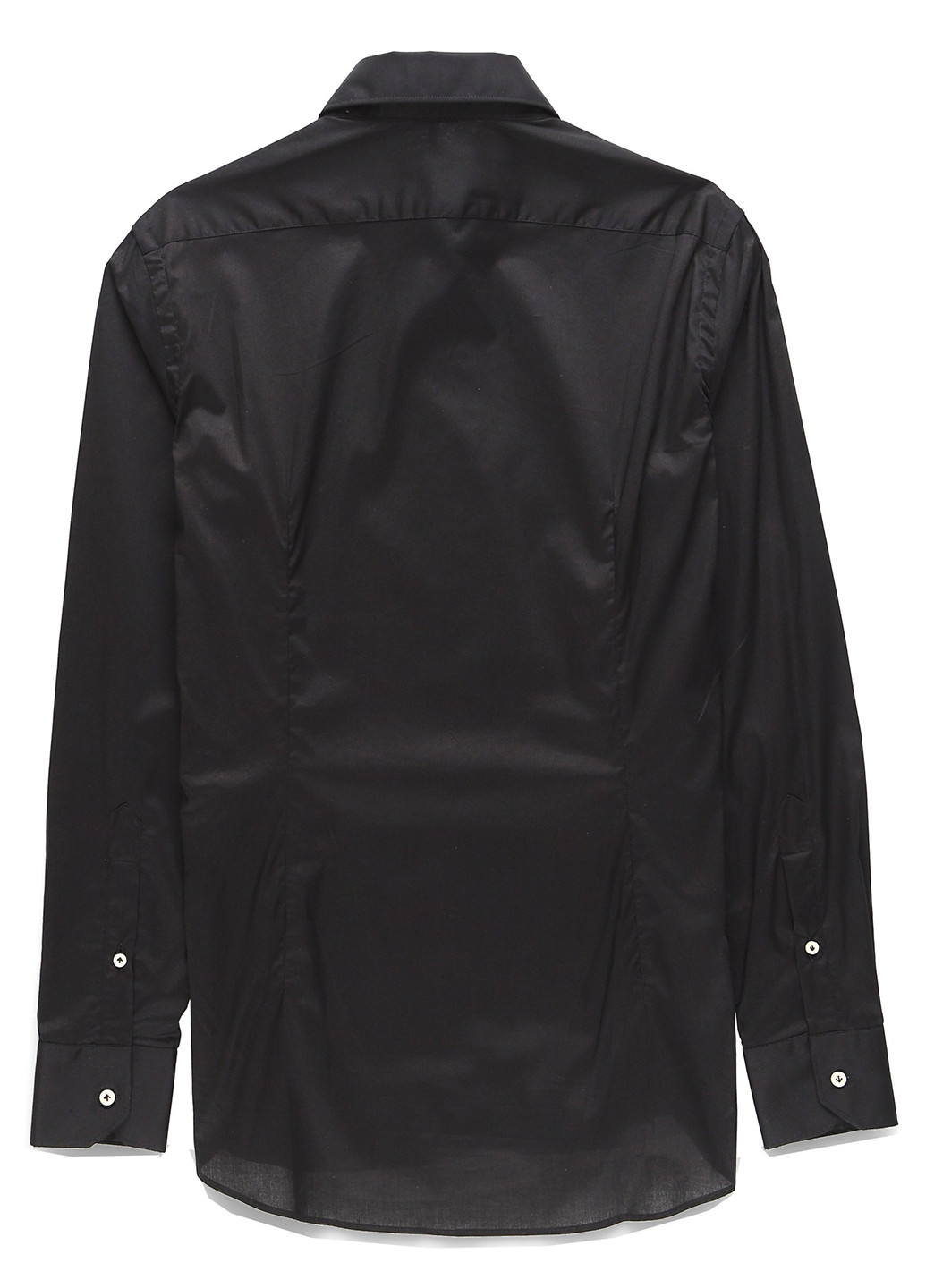 Черная классическая, кэжуал рубашка однотонная Nazarenogabrielli