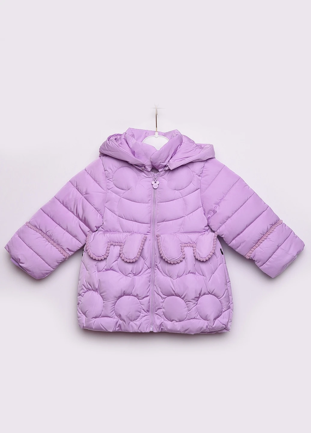 Фиолетовая демисезонная куртка детская демисезон фиолетовая микки Let's Shop