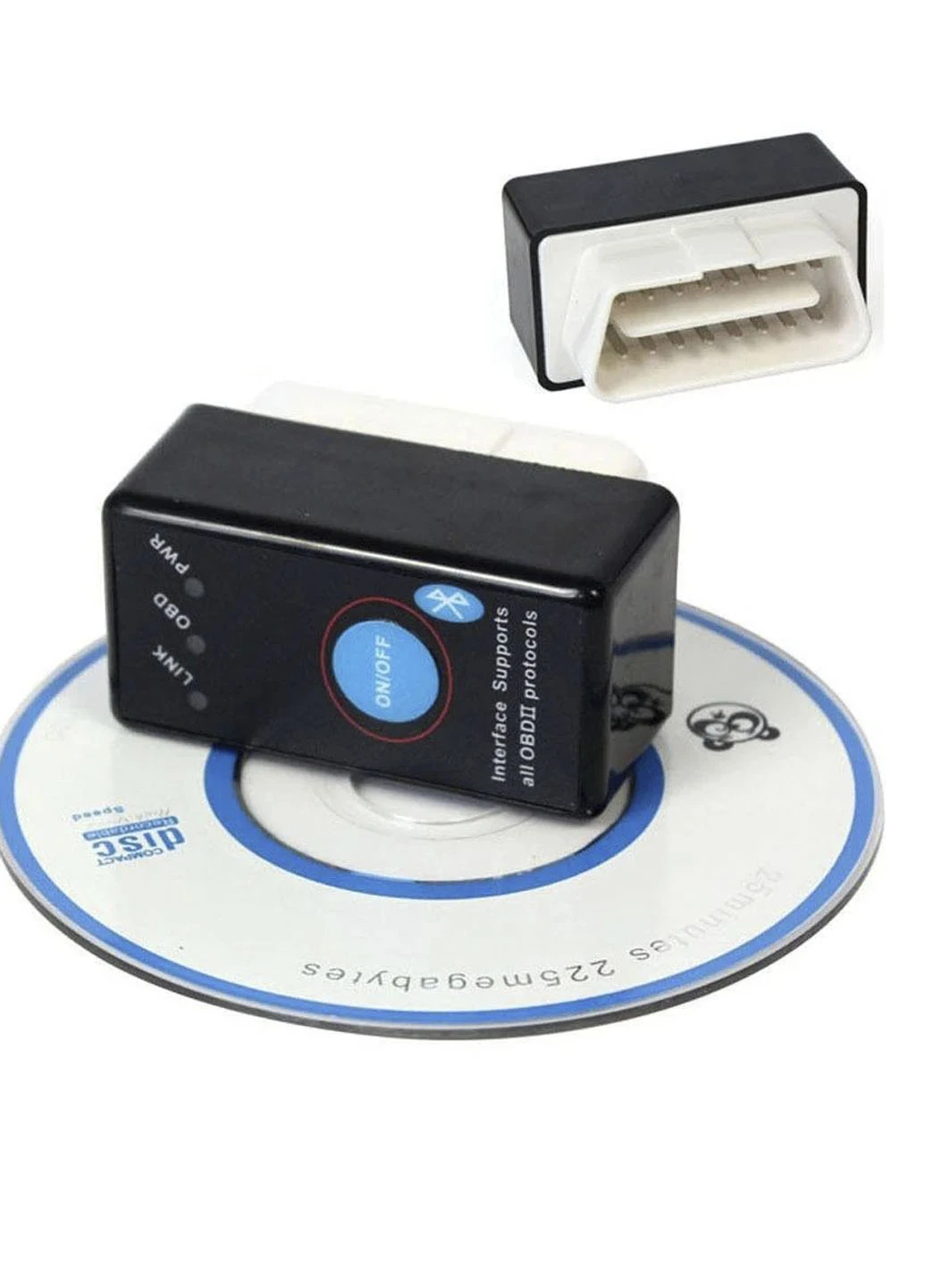 Автосканер ELM327 v1.5 c кнопкой вкл/выкл Bluetooth OBDI сканер автомобильный Good Idea (252604522)