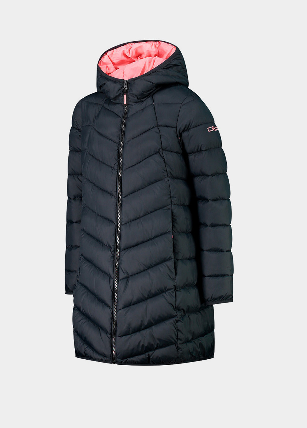 Темно-сіра зимня куртка CMP KID G COAT FIX HOOD