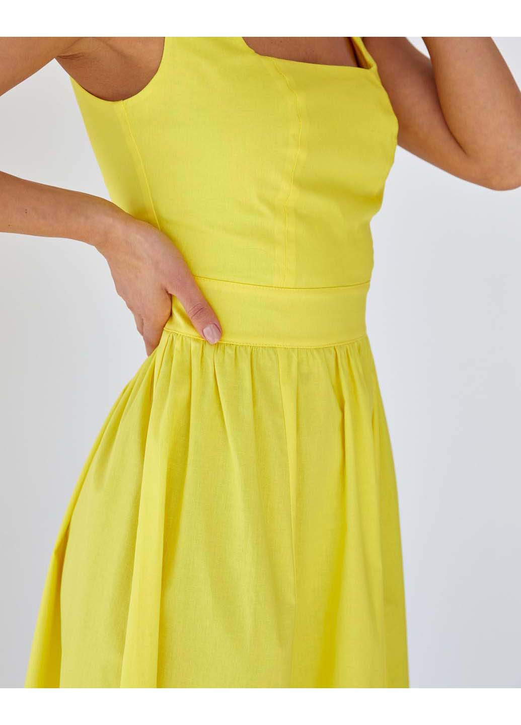 Жовтий кежуал сукня SL-Fashion