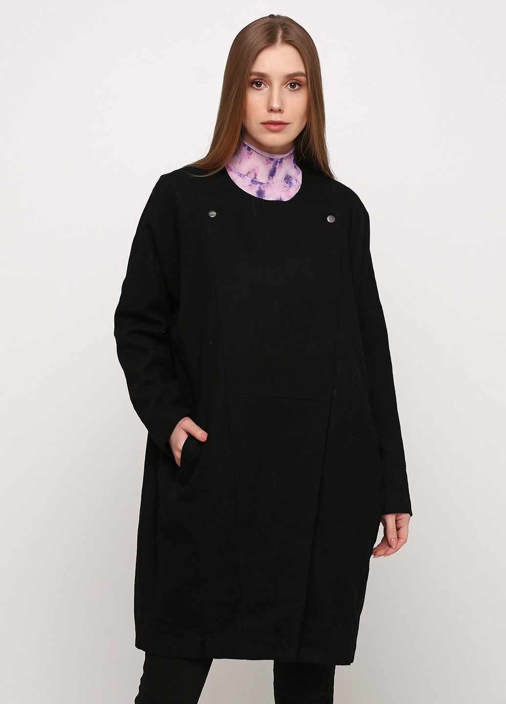 Черное демисезонное Пальто Weekday